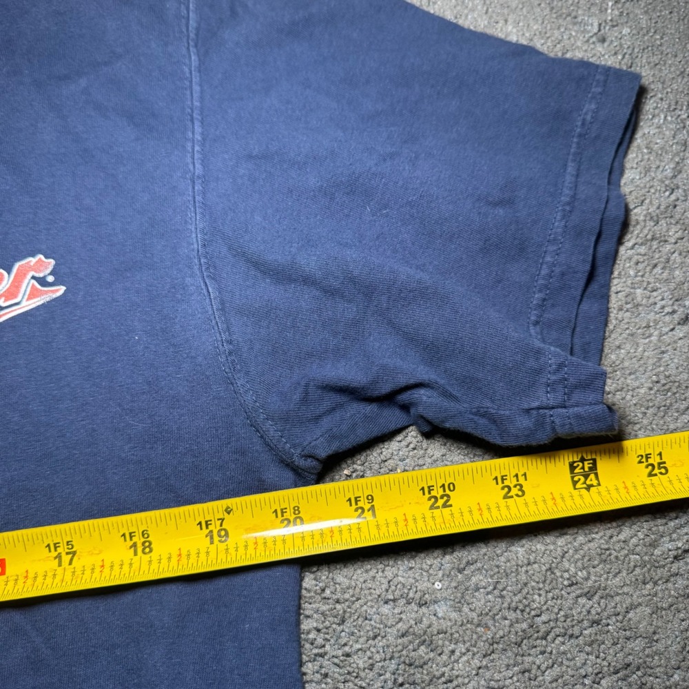 Miller Milwaukee Beer Graphic T-Shirt Mens Medium Navy Blue Comfort Wash Cotton - Picture 4 of 7